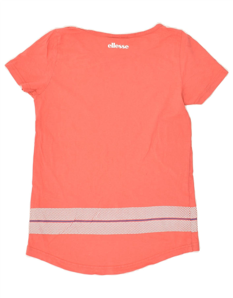 ELLESSE Girls Graphic T-Shirt Top 13-14 Years Pink Cotton | Vintage Ellesse | Thrift | Second-Hand Ellesse | Used Clothing | Messina Hembry 