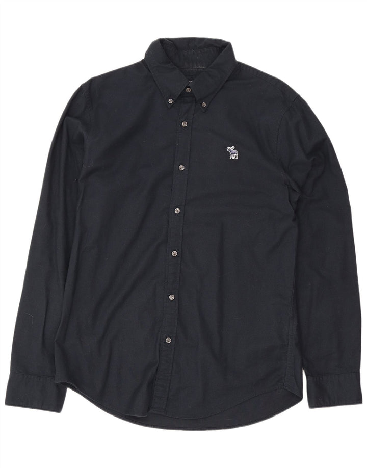 Abercrombie & Fitch Mens Shirt Medium Navy Blue Cotton