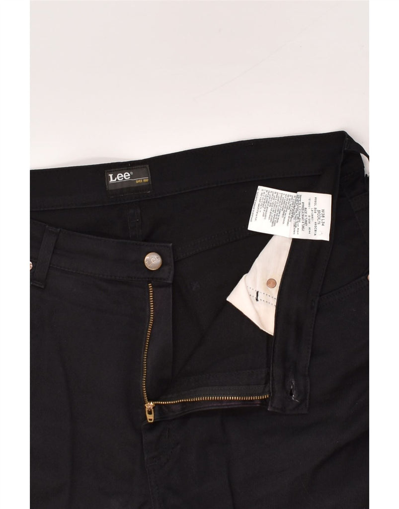 LEE Mens Brooklyn Straight Casual Trousers W38 L34 Black Cotton | Vintage Lee | Thrift | Second-Hand Lee | Used Clothing | Messina Hembry 