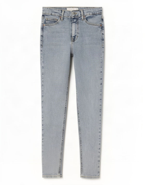 Topshop Womens Jamie Skinny Jeans W26 L25 Blue Cotton