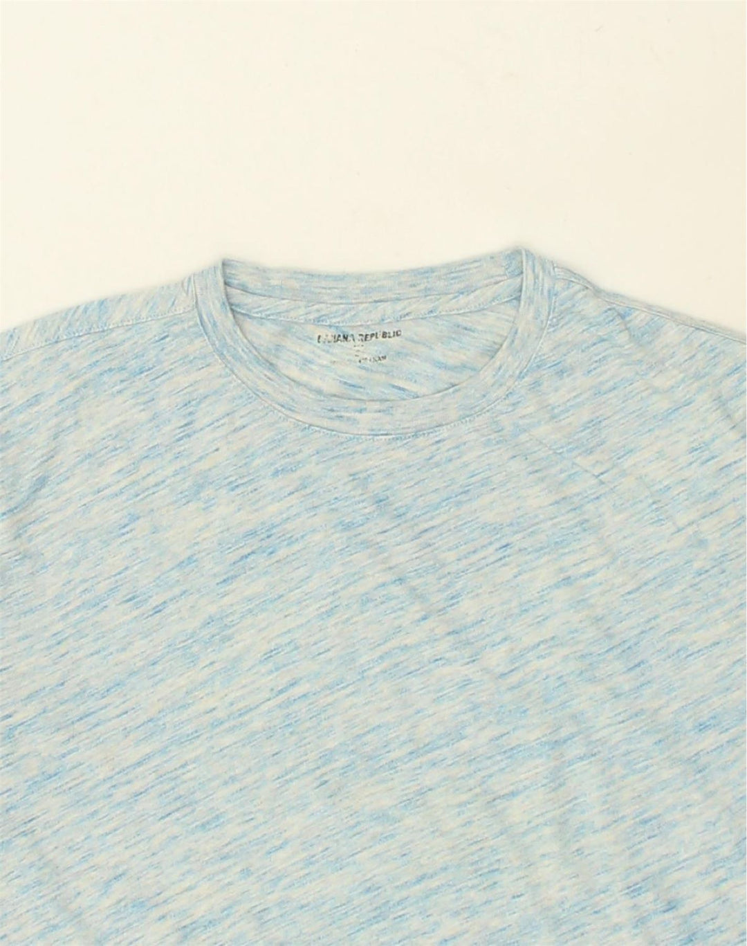 BANANA REPUBLIC Mens T-Shirt Top Small Blue Flecked Cotton | Vintage Banana Republic | Thrift | Second-Hand Banana Republic | Used Clothing | Messina Hembry 