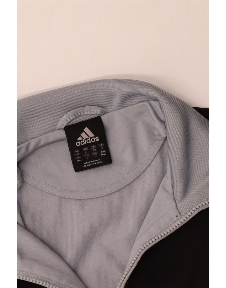 Adidas Mens Tracksuit Top Jacket UK 40/42 Medium Grey Colourblock Polyester