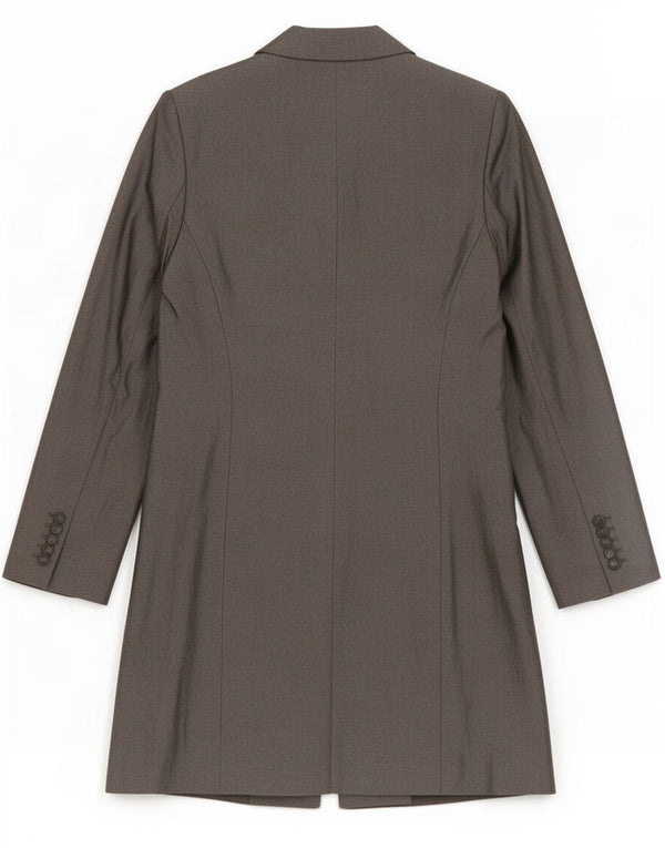 Sportstaff Womens Overcoat UK 10 Small Grey Viscose