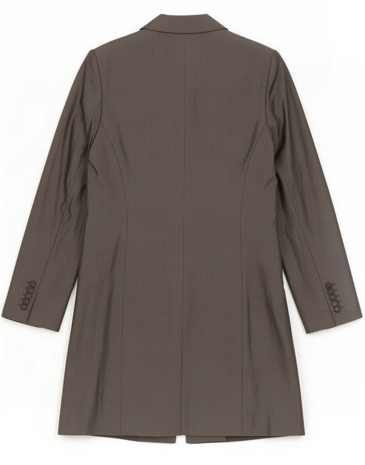 Sportstaff Womens Overcoat UK 10 Small Grey Viscose