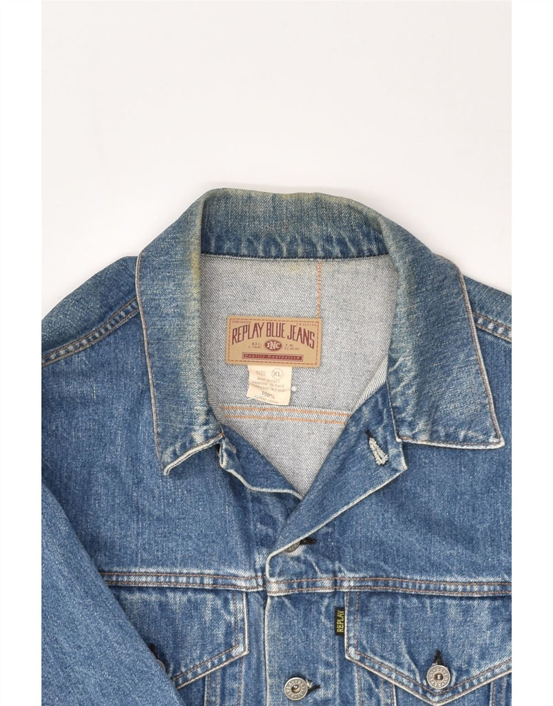 REPLAY Boys Denim Jacket 15-16 Years XL Blue Cotton | Vintage Replay | Thrift | Second-Hand Replay | Used Clothing | Messina Hembry 