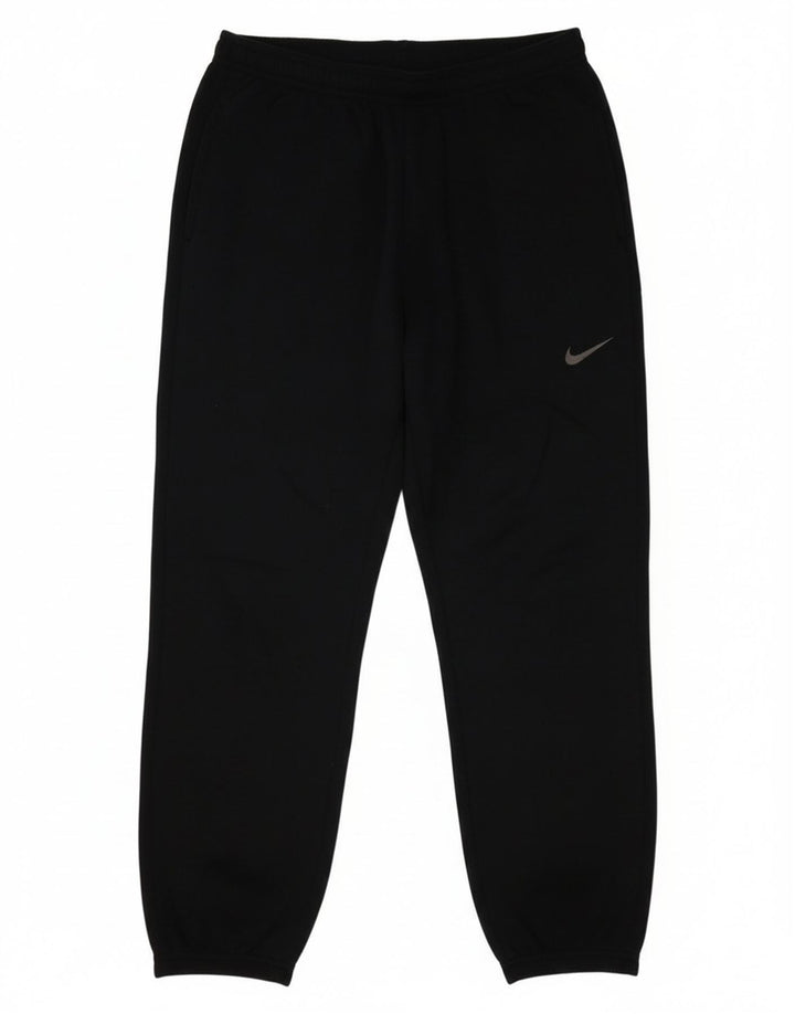 Nike Mens Dri Fit Tracksuit Trousers Joggers Medium  Black Polyester