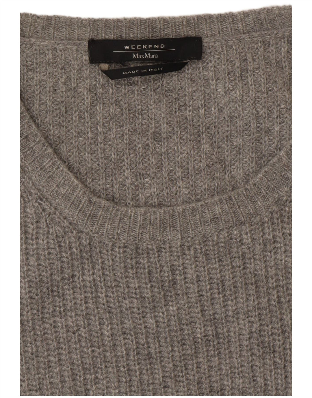 MAX MARA Womens Weekend Long Sleeve Jumper Dress UK 14 Medium Grey