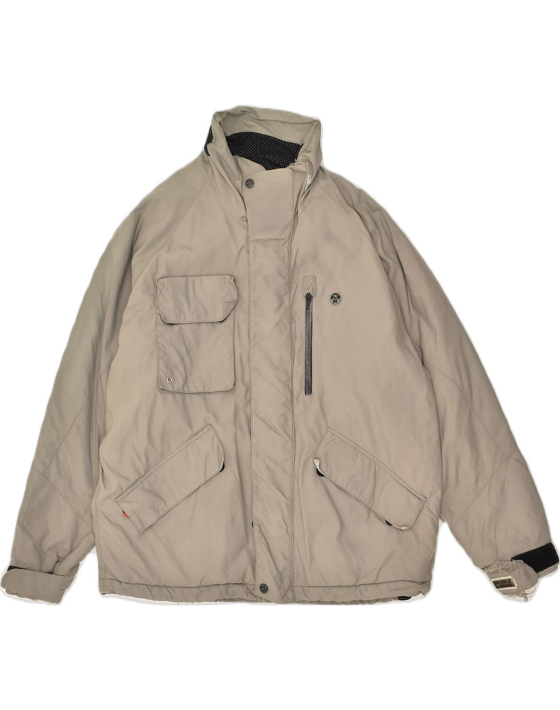 NORTH SAILS Mens Utility Jacket UK 36 Small Grey Polyester | Vintage North Sails | Thrift | Second-Hand North Sails | Used Clothing | Messina Hembry 