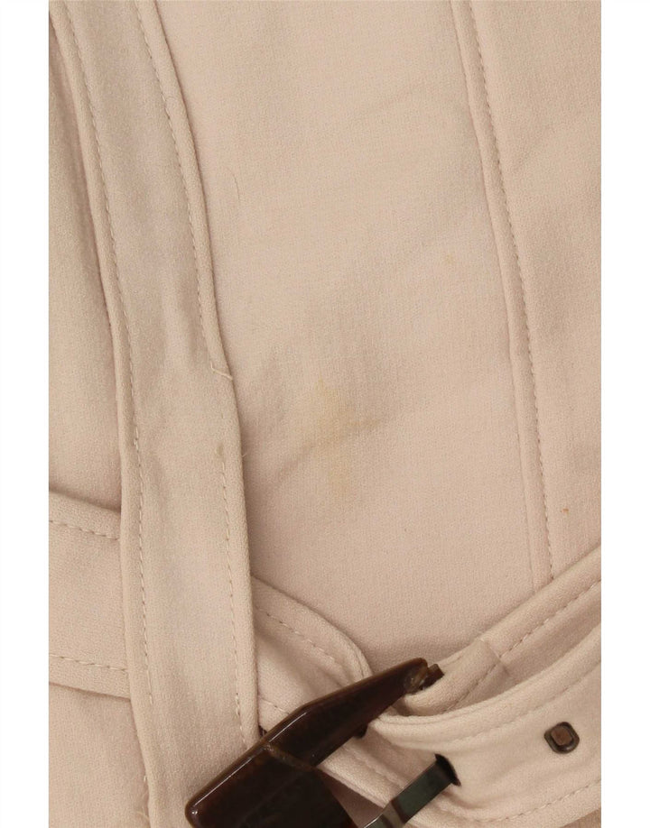 Zara Womens Overcoat UK 12 Medium Beige Wool