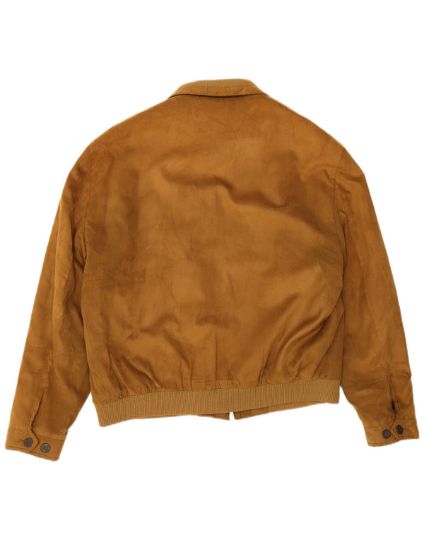 Pierre Cardin Mens Bomber Jacket UK 42 XL Beige Polyester
