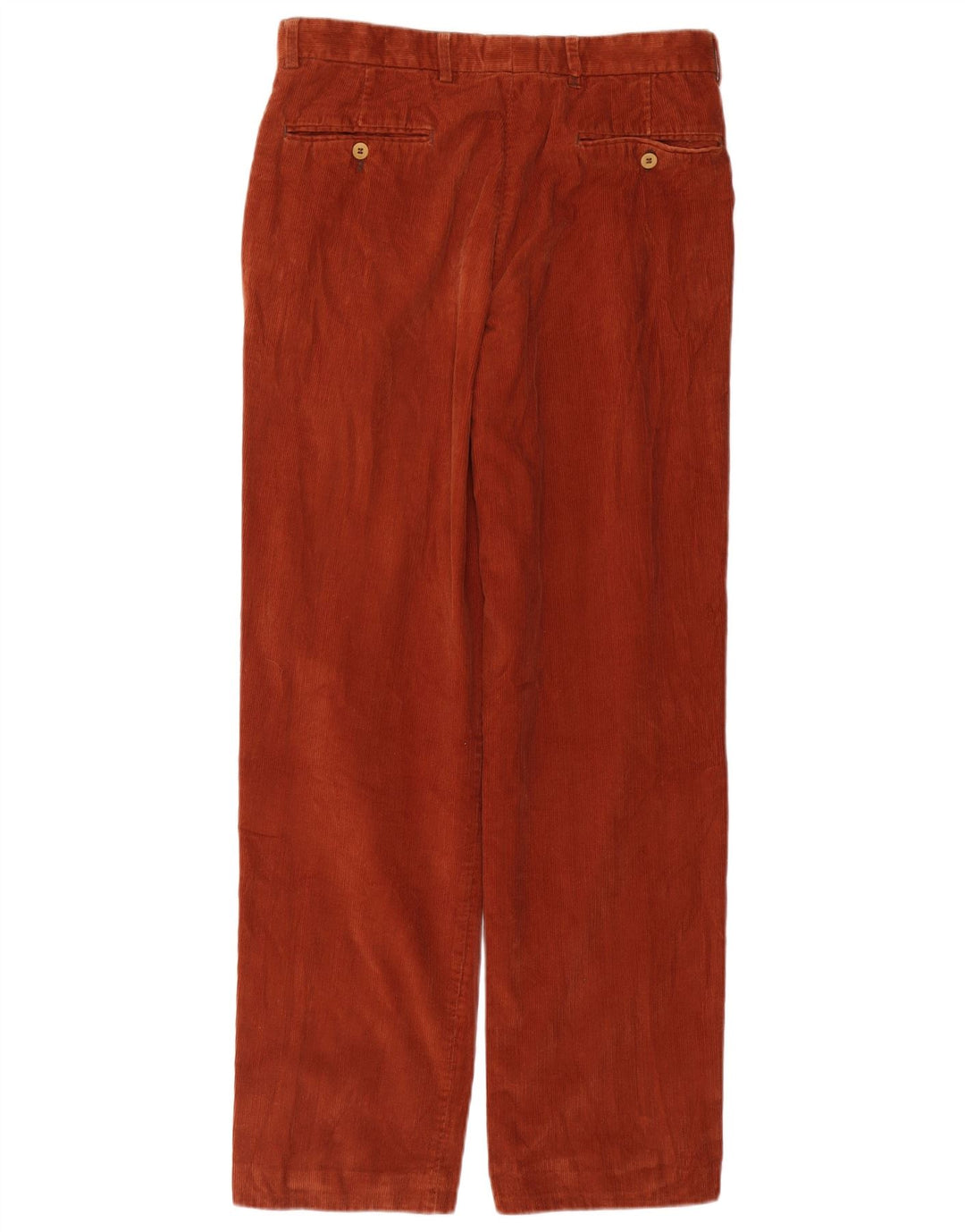 Bailo Mens Pegged Corduroy Trousers W34 L32 Orange Cotton