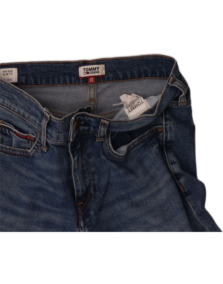 TOMMY HILFIGER Womens Mid Rise Slim Jeans US 7/8 Medium W26 L26 Blue Vintage Tommy Hilfiger and Second-Hand Tommy Hilfiger from Messina Hembry 