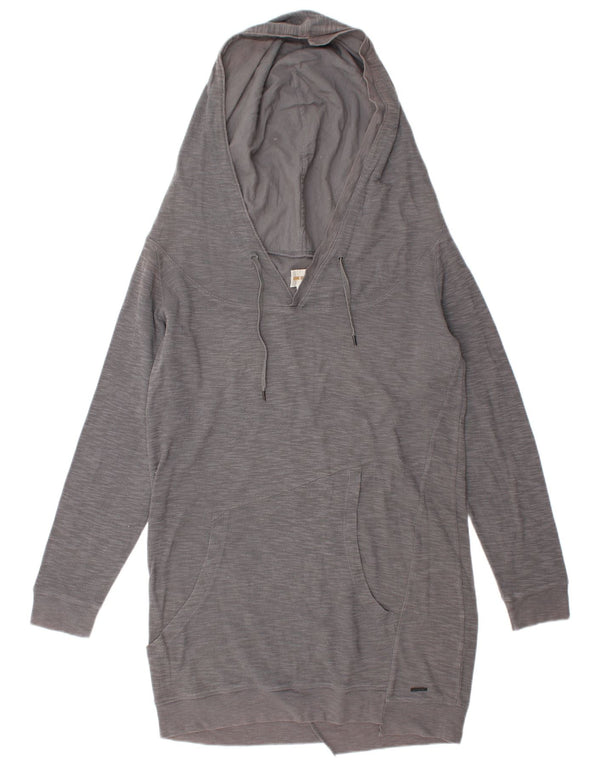 Diesel Womens Long Sleeve Hoodie Dress UK 14 Medium Grey