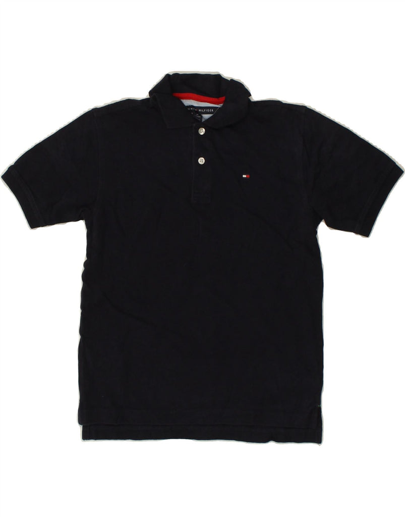 TOMMY HILFIGER Boys Polo Shirt 12-13 Years Medium   Navy Blue Cotton | Vintage Tommy Hilfiger | Thrift | Second-Hand Tommy Hilfiger | Used Clothing | Messina Hembry 