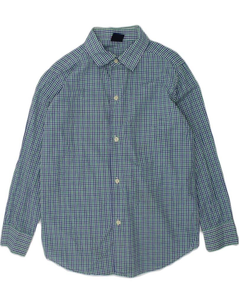 IZOD Boys Shirt 10-11 Years Large  Blue Check Cotton | Vintage Izod | Thrift | Second-Hand Izod | Used Clothing | Messina Hembry 