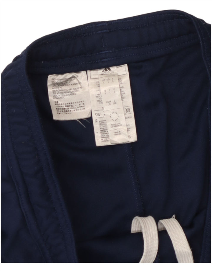 Adidas Mens Tracksuit Trousers Large Navy Blue Polyester