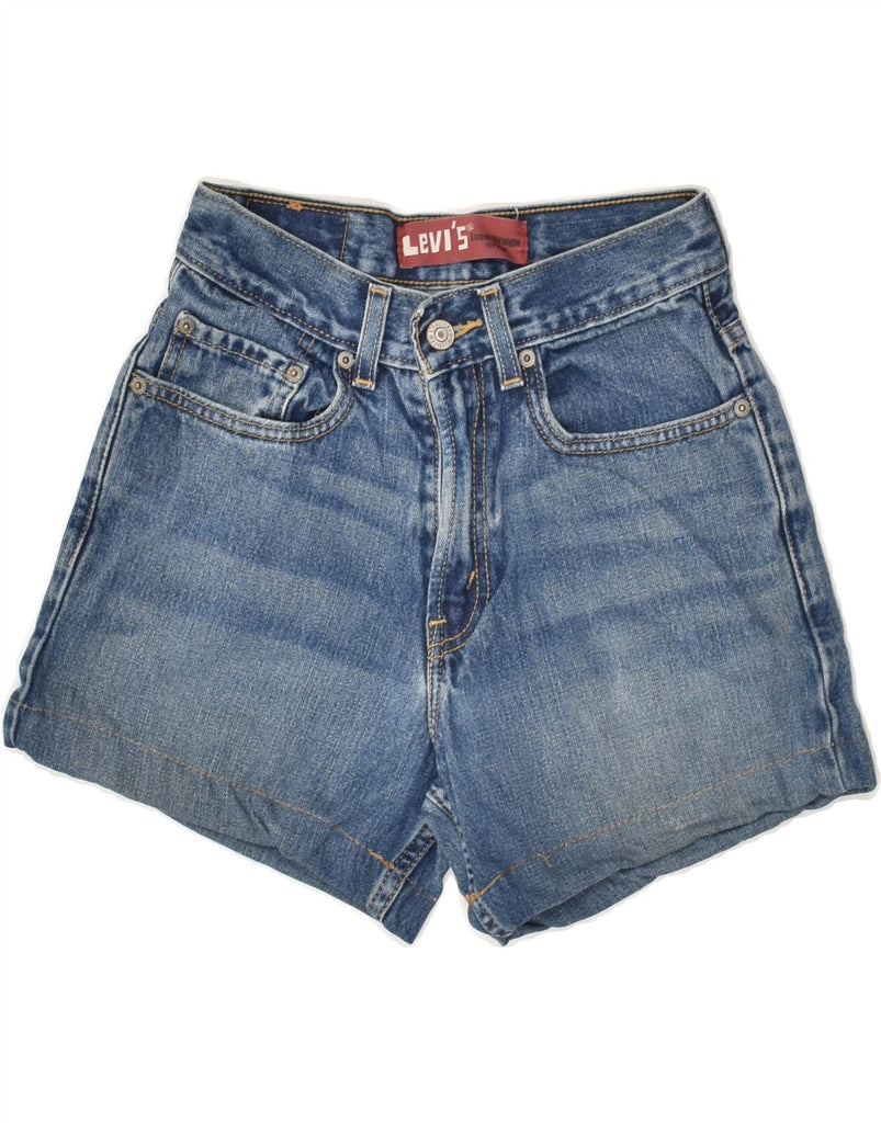 LEVI'S Boys 569 Loose Fit Denim Shorts 13-14 Years W25 Blue | Vintage Levi's | Thrift | Second-Hand Levi's | Used Clothing | Messina Hembry 