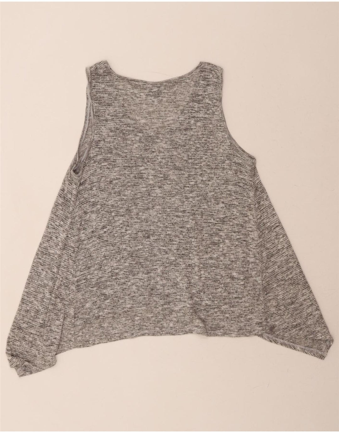 MOSSIMO Womens Knit Sleeveless Tunic Top UK 18 XL Grey Flecked Rayon Vintage Mossimo and Second-Hand Mossimo from Messina Hembry 