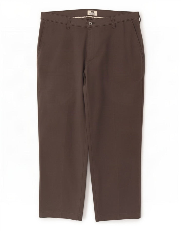 Lee Mens Relaxed Fit Chino Trousers W36 L29 Grey Polyester