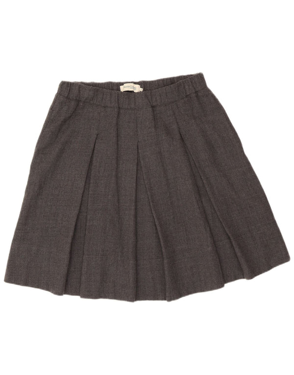 Henry Cottons Womens Pleated Skirt IT 42 Medium W30 Grey Flecked