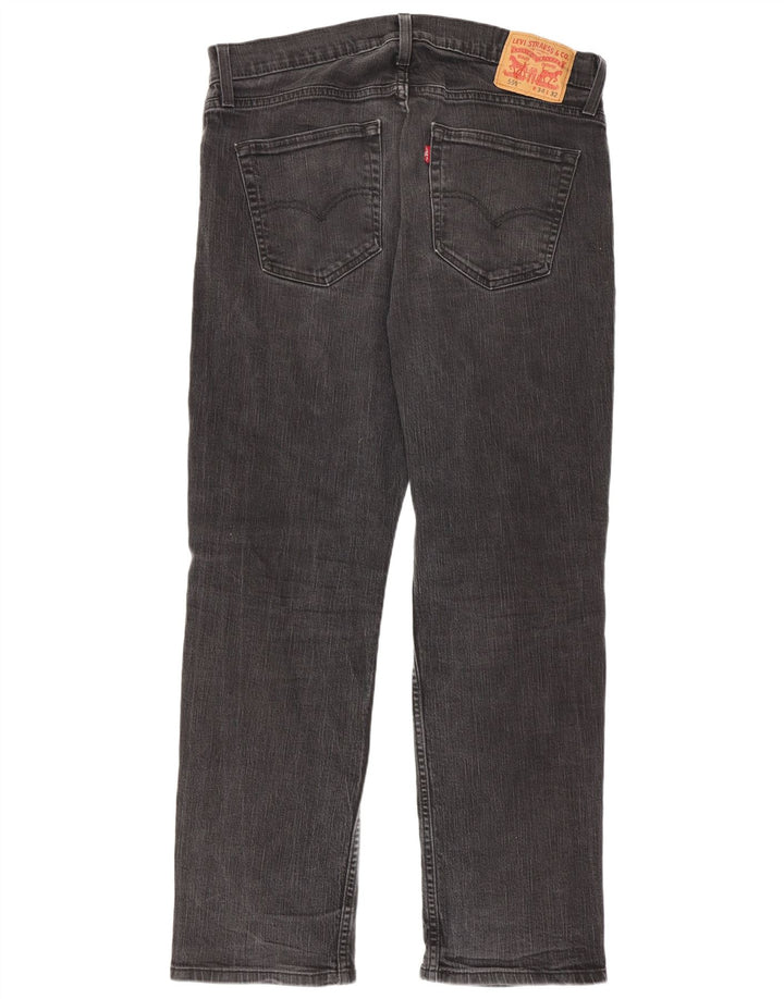 Levi's Mens 559 Relaxed Fit Straight Jeans W34 L32 Grey Cotton