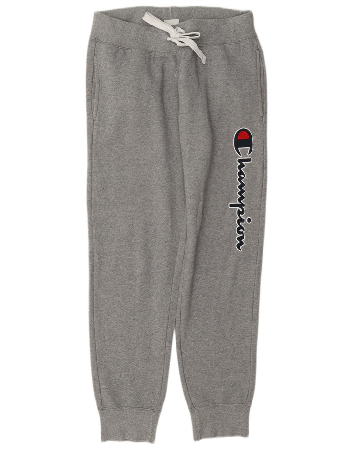Champion Womens Tracksuit Trousers Joggers UK 14 Medium Grey Flecked