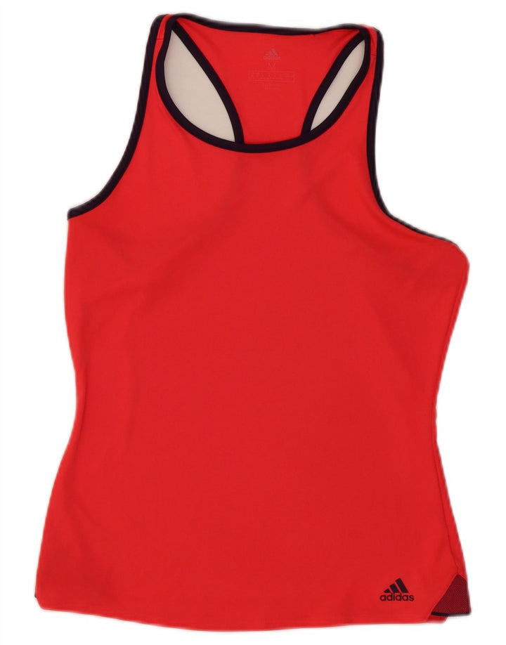 Adidas Womens Vest Top UK 12/14 Medium Red