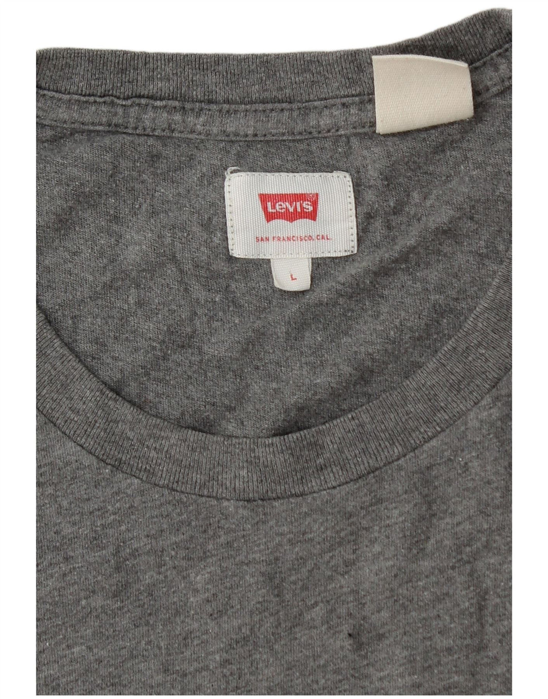 Levi's Mens T-Shirt Top Large Grey Flecked