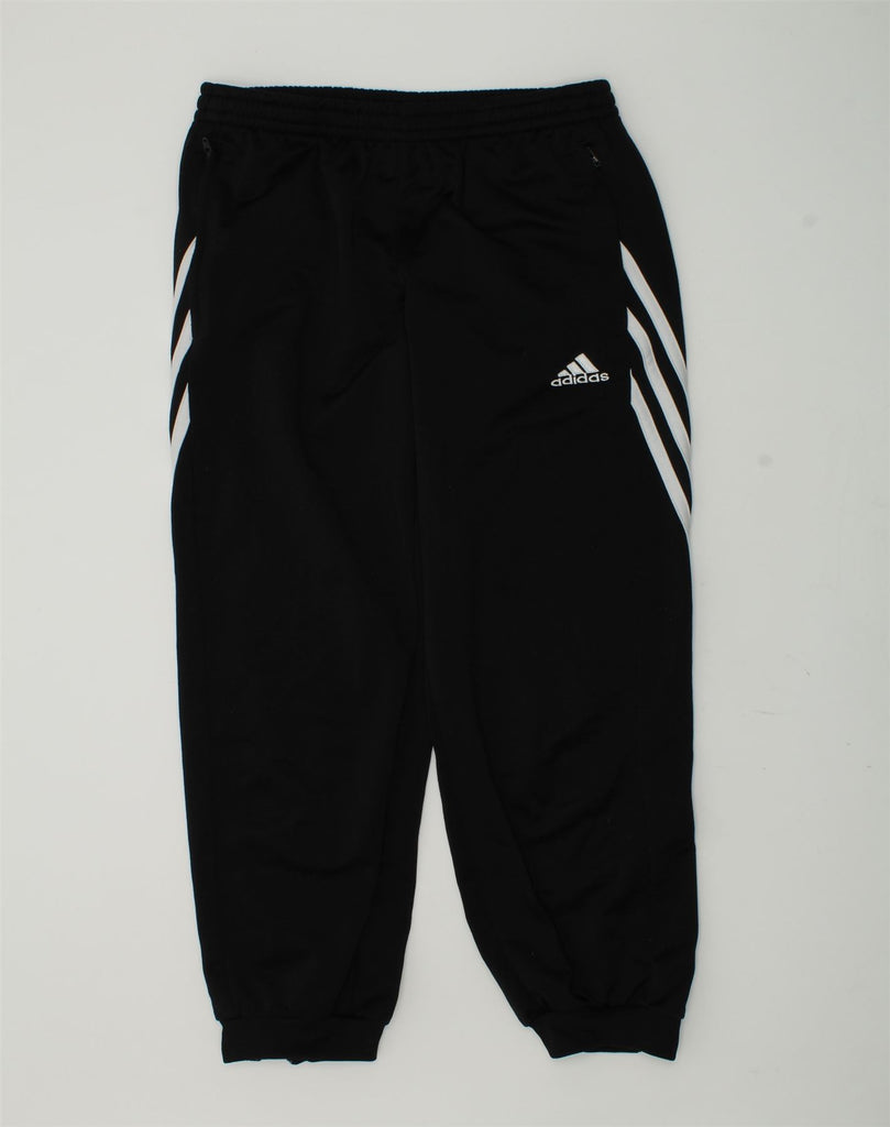 ADIDAS Boys Tracksuit Trousers Joggers 11-12 Years Large Black Polyester | Vintage Adidas | Thrift | Second-Hand Adidas | Used Clothing | Messina Hembry 