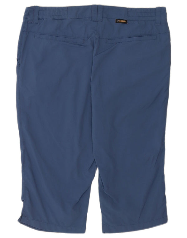 Jack Wolfskin Womens Chino Shorts UK 12 Medium W32 Blue Polyamide