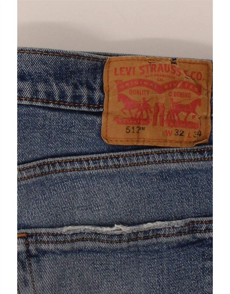 LEVI'S Mens 512 Slim Tapered Jeans W32 L34 Blue Cotton Vintage Levi's and Second-Hand Levi's from Messina Hembry 