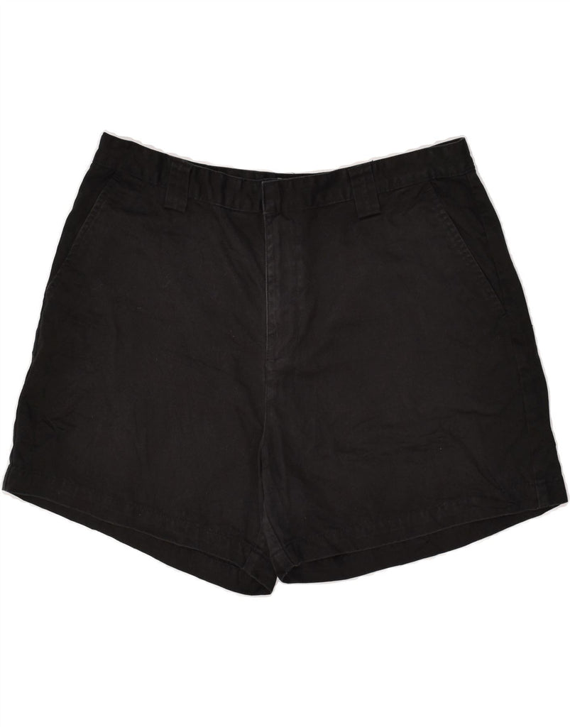 CALVIN KLEIN Womens Chino Shorts UK 16 Large W34 Black Cotton | Vintage Calvin Klein | Thrift | Second-Hand Calvin Klein | Used Clothing | Messina Hembry 