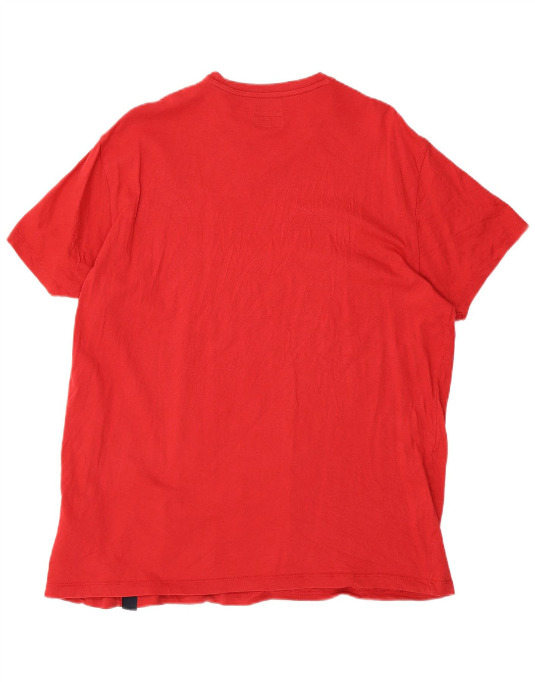 ARMANI JEANS Womens Regular Fit T-Shirt Top UK 22 3XL Red Cotton