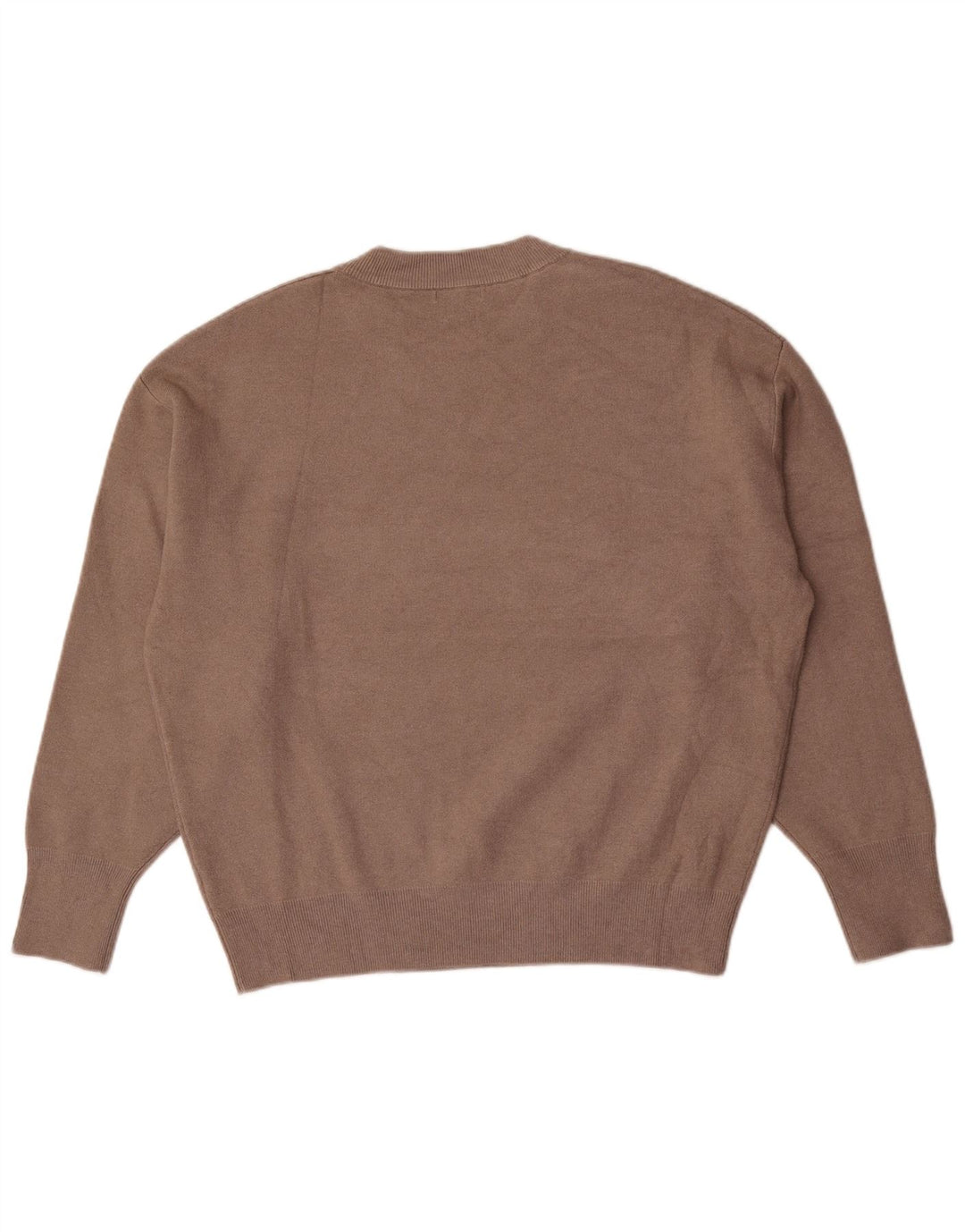 Massimo Dutti Mens Graphic Crew Neck Jumper Sweater Large Grey