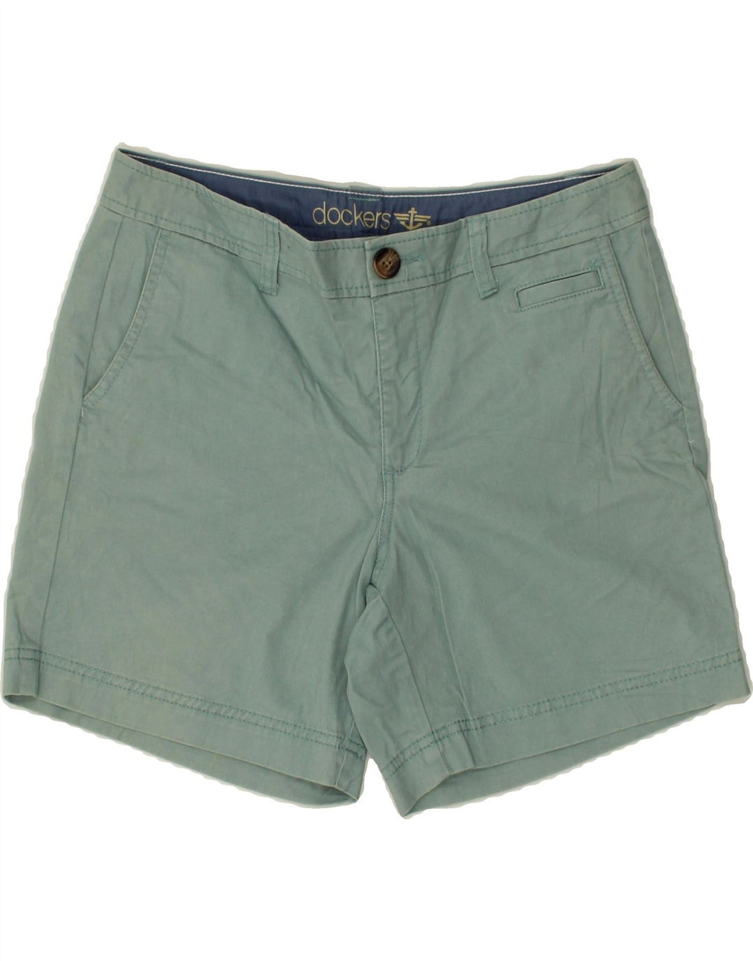 DOCKERS Womens Chino Shorts US 6 Medium W32  Green Cotton Vintage Dockers and Second-Hand Dockers from Messina Hembry 