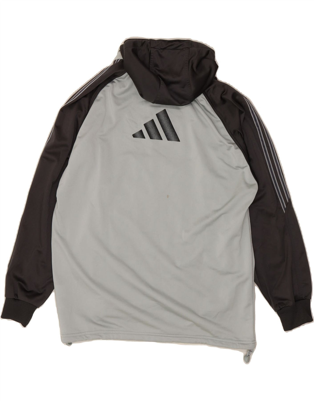 ADIDAS Mens Graphic Tracksuit Top Jacket UK 38/40 Medium Grey Colourblock Vintage Adidas and Second-Hand Adidas from Messina Hembry 