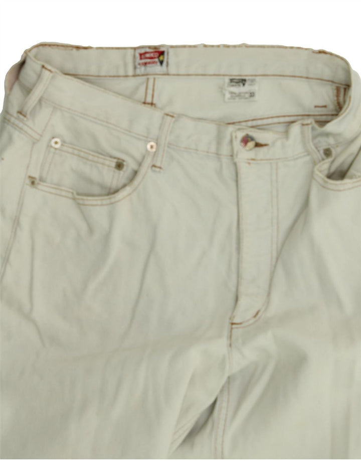 ENRICO COVERI Mens Denim Shorts W30 Medium Off White Cotton Vintage Enrico Coveri and Second-Hand Enrico Coveri from Messina Hembry 