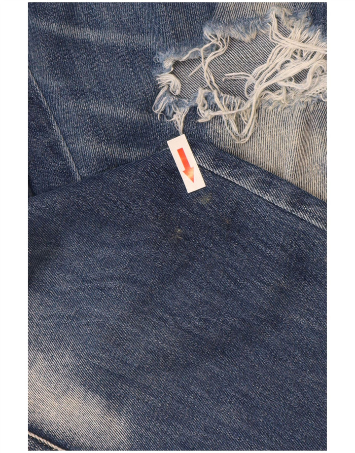 Replay Womens Katewin Distressed Slim Jeans W32 L32 Blue Cotton