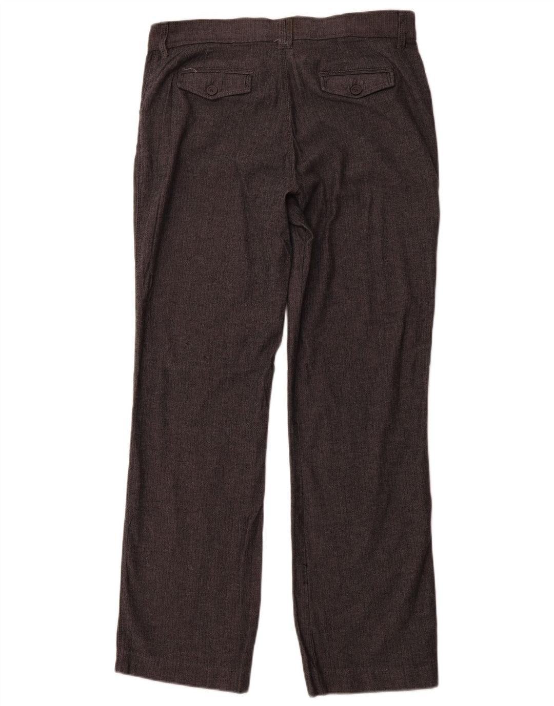 LEE Womens Straight Casual Trousers US 12 Large W32 L31 Grey Herringbone