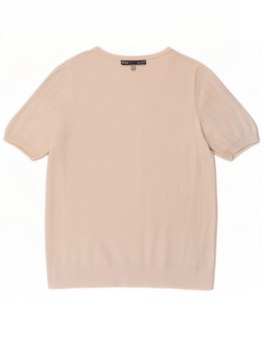 Crew Clothing Womens T-Shirt Top UK 12 Medium White Viscose