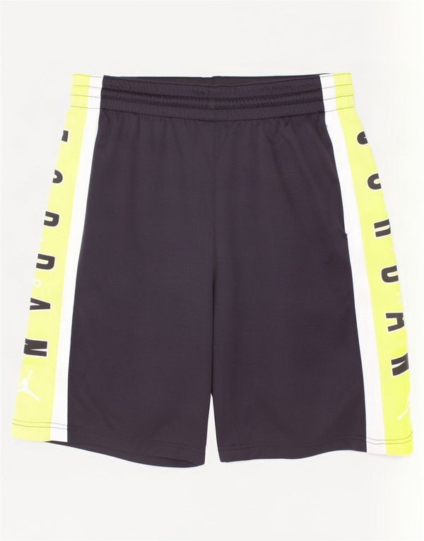 Jordan Boys Dri Fit Sport Shorts 12-13 Years Large Black Colourblock