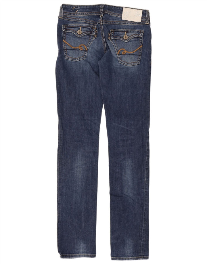 Rifle Womens Slim Jeans W29 L33 Blue Cotton