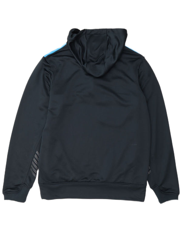 Canterbury Mens Zip Neck Hoodie Jumper Medium Navy Blue Colourblock