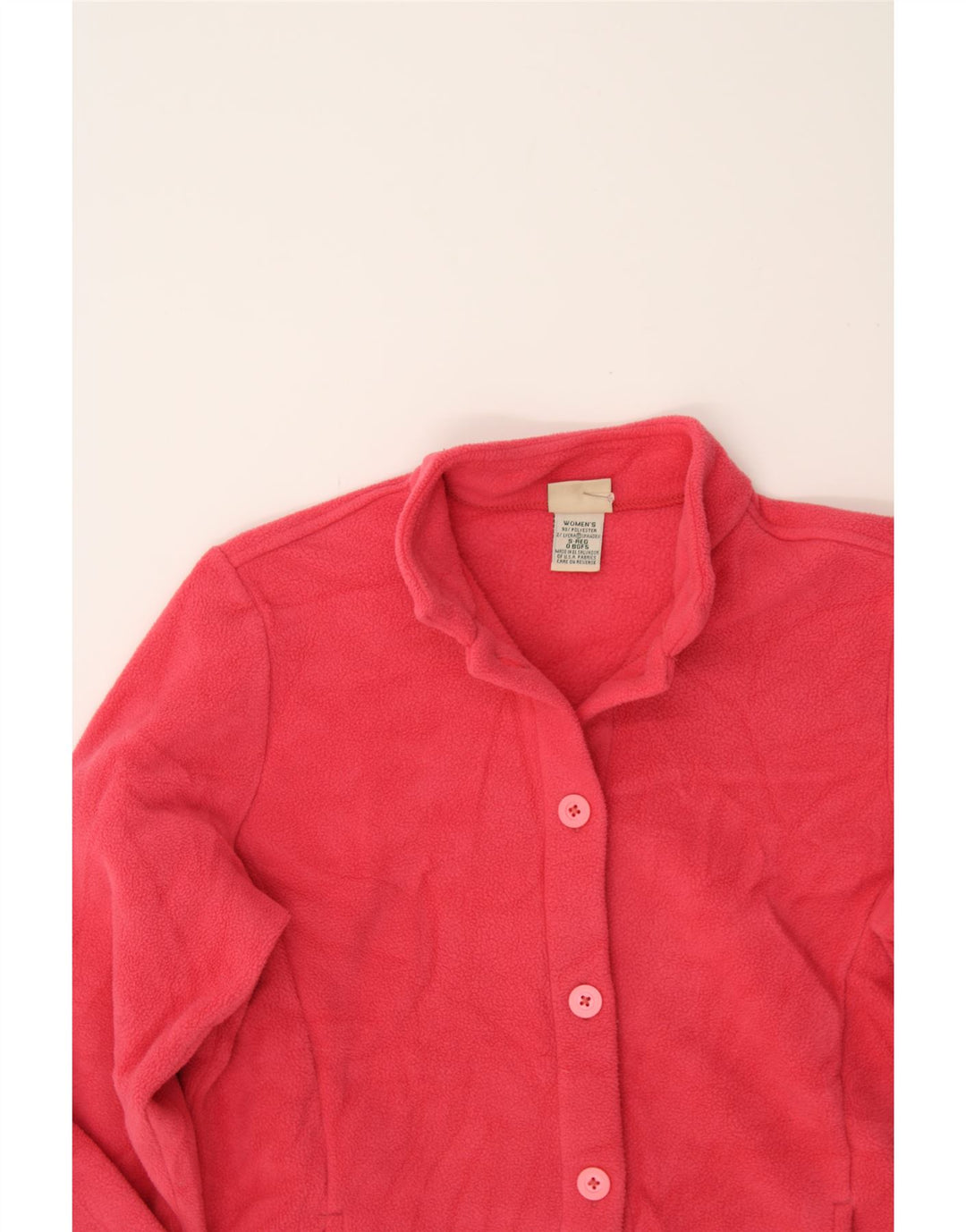 L.L.BEAN Womens Fleece Jacket UK 10 Small Pink Polyester Vintage L.L.Bean and Second-Hand L.L.Bean from Messina Hembry 
