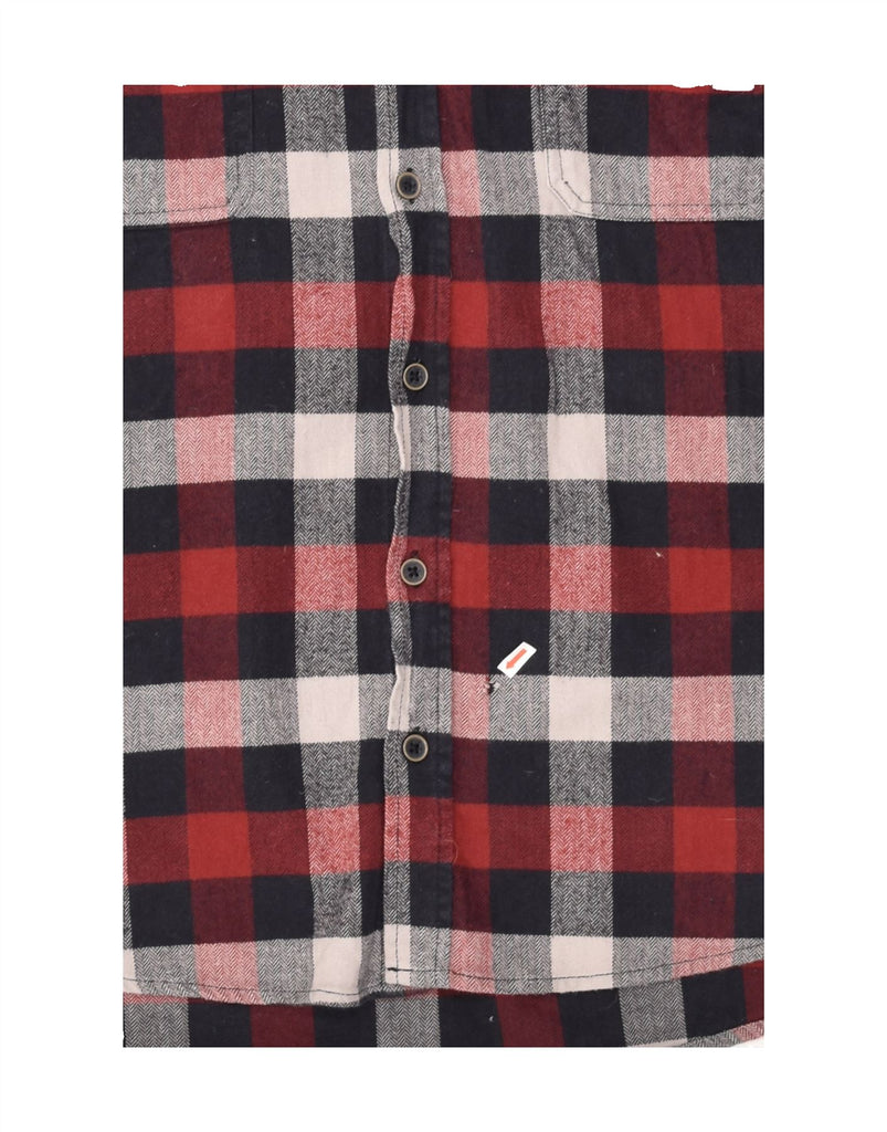 VINTAGE Mens Flannel Shirt XL Red Check Cotton | Vintage Vintage | Thrift | Second-Hand Vintage | Used Clothing | Messina Hembry 