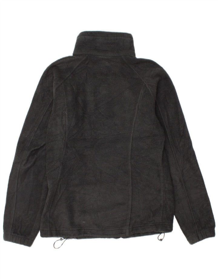 COLUMBIA Womens Fleece Jacket UK 10 Small Black Polyester
