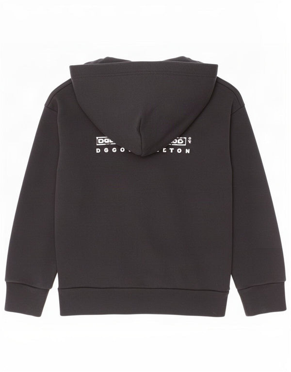 Diesel Boys Graphic Zip Hoodie Sweater 7-8 Years Black Cotton