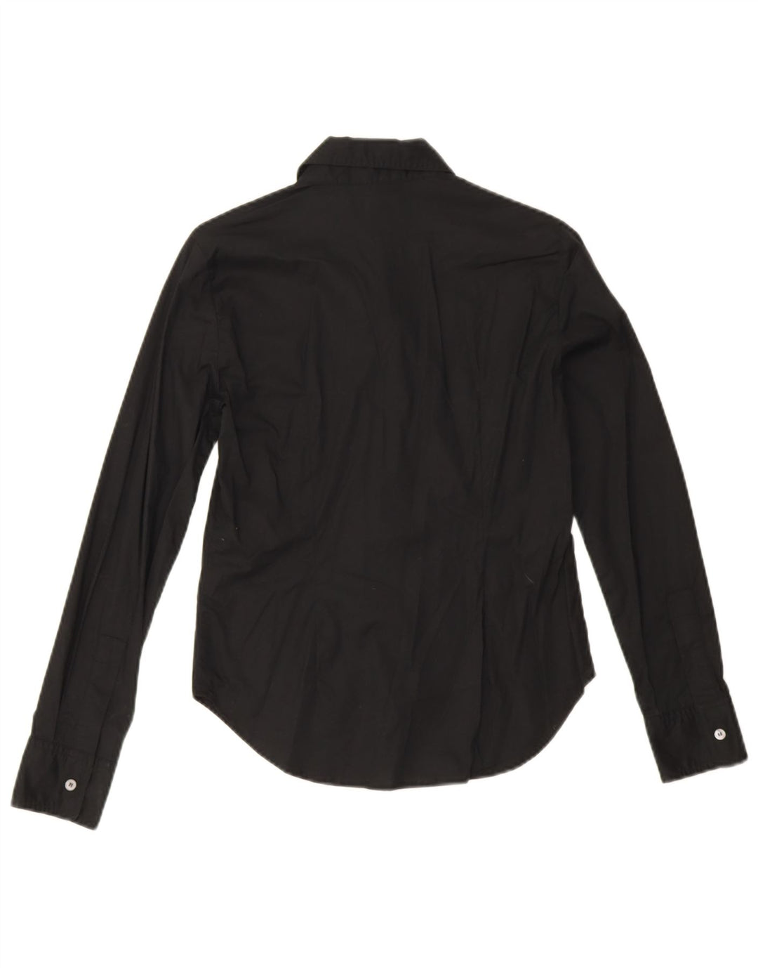 Dkny Womens Shirt US 2 XS Black Cotton