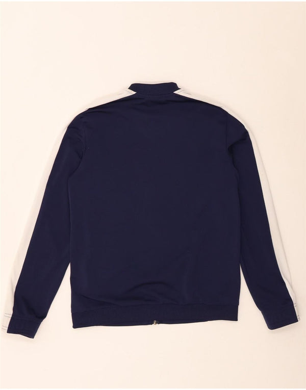 Puma Boys Tracksuit Top Jacket 13-14 Years Navy Blue Colourblock Polyester