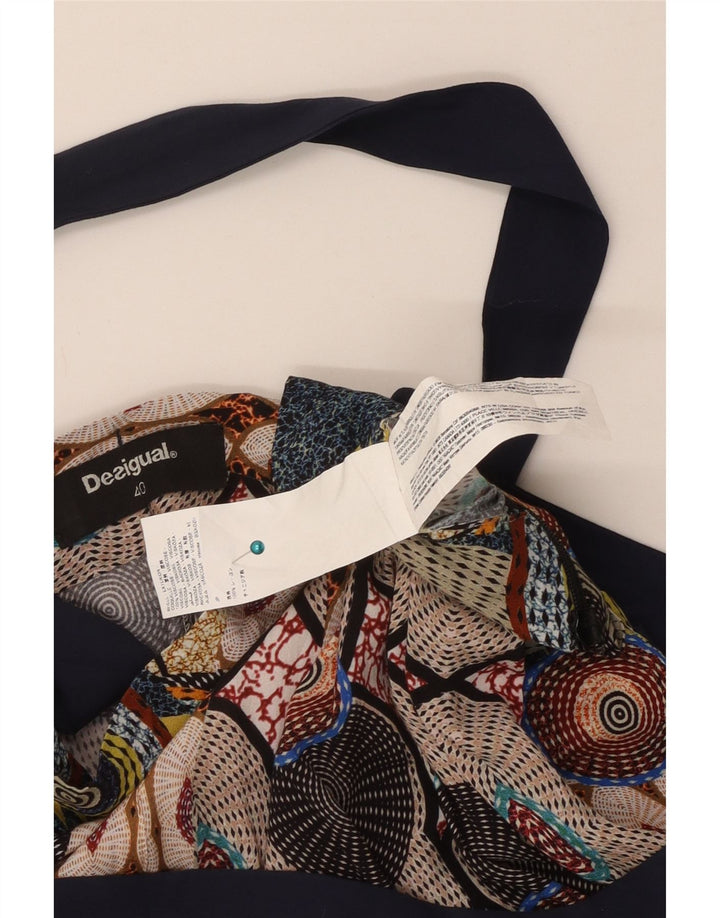 Desigual Womens Abstract Pattern Harem Trousers EU 40 Medium W30 L31 Multic